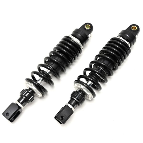 320mm リア サスペンション 汎用 減衰力調整 ブラック スプリング リアショック リアサス 外装 カスタムパーツ 2本セット アルミ サス XMAX マジェスティ 250 シグナスX 125