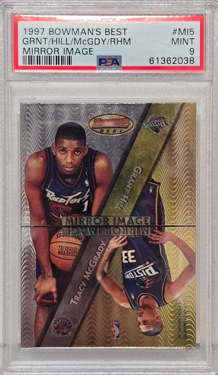 1997 バウマン TMAC/グラント ヒル/ケビン ガーネット/シャリフ アブドゥラヒム PSA 9