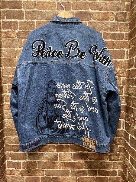 EXAMPLE エグザンプル 456122132 PEACE DENIM JACKET ピース