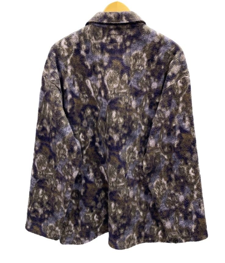 シュプリーム SUPREME Paisley Fleece Shirt Purple ペイズリーフリースシャツ 21FW 紫 黒 シャツジャケット ジャケット 総柄 パープル Lサイズ 101MT-2504