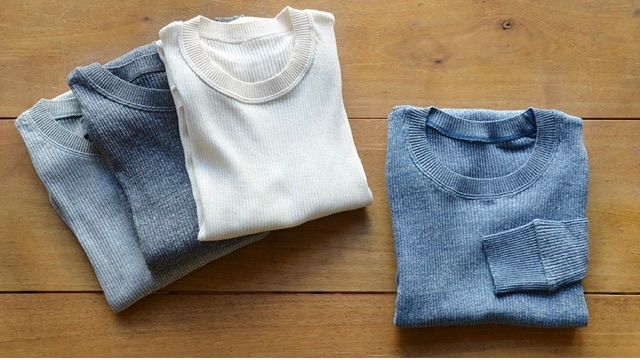 コットンリブクルーネック　お色、数量選べます　オーガニック100% 天衣無縫 楽天市場】天衣無縫 オーガニックコットンでつくった コットン