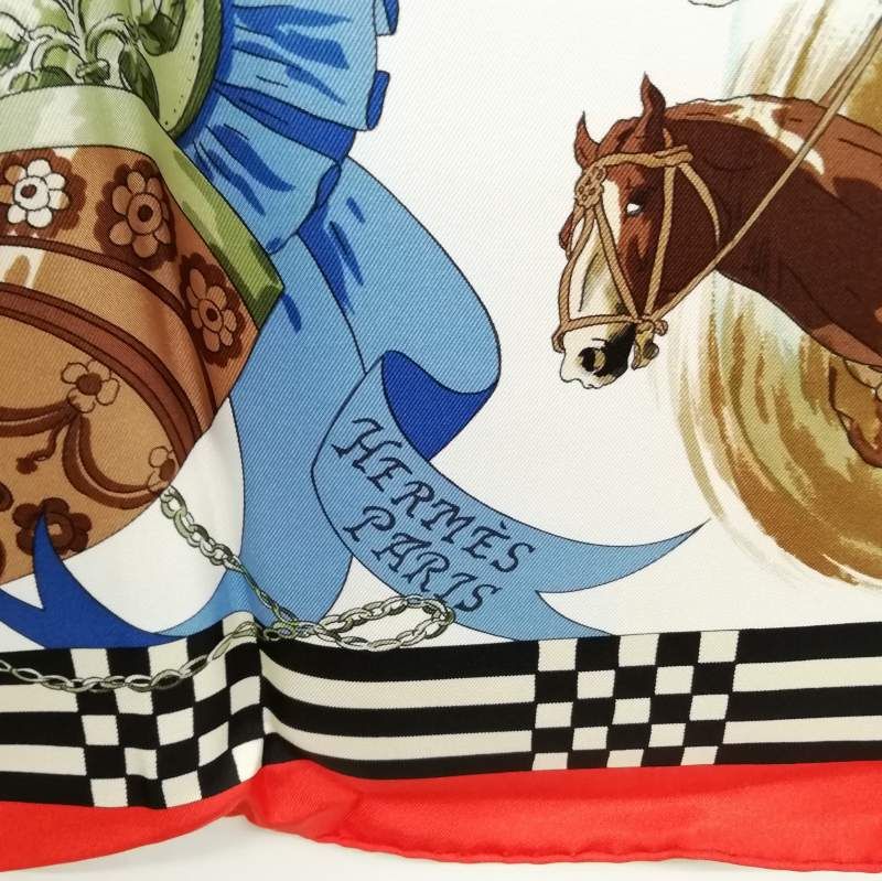 エルメス　カレ90 オンブーの木の下で エルメス HERMES カレ90 オンブーの木の下で カウボーイ dans les