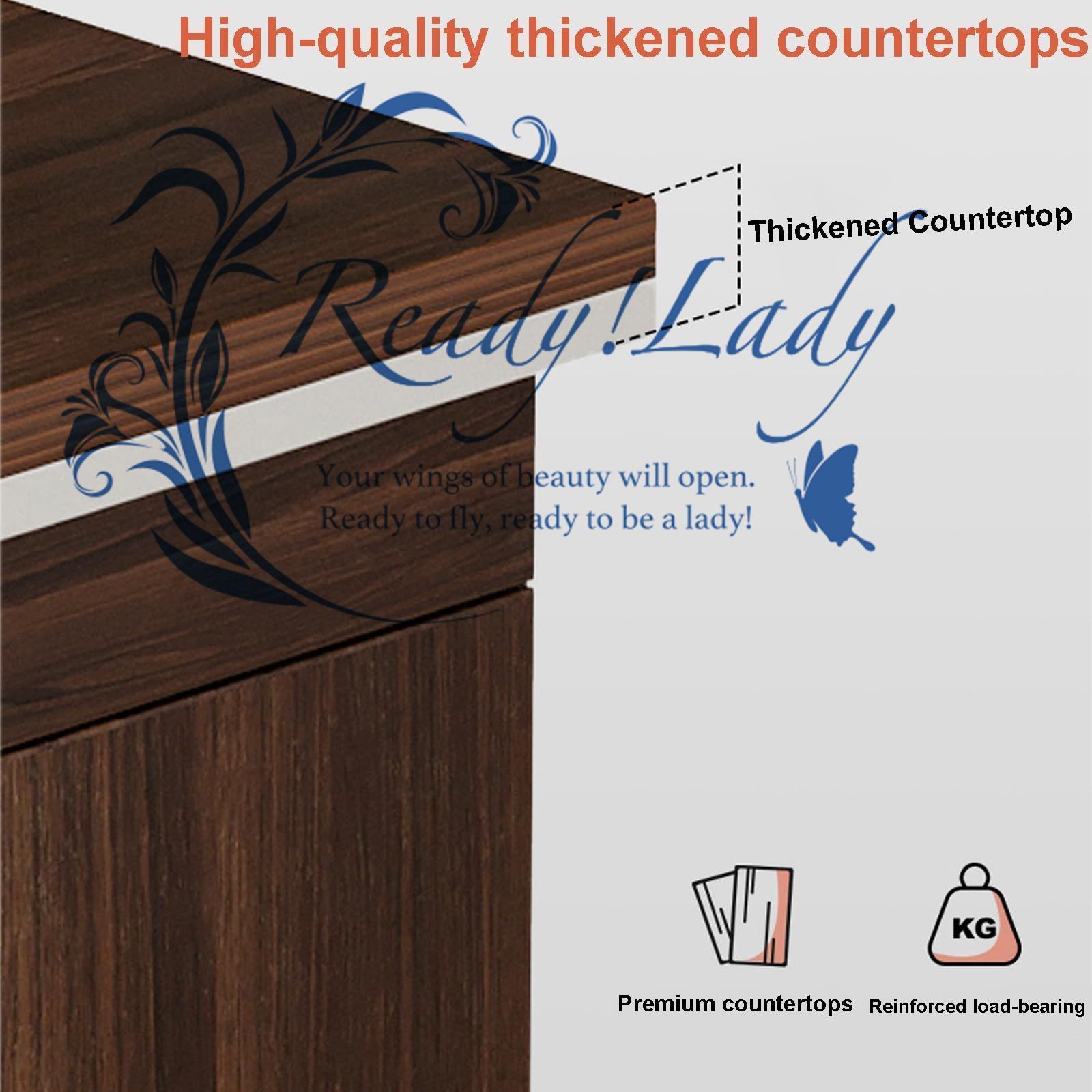 引き出し付き大型オフィスデスクコンピュータデスク