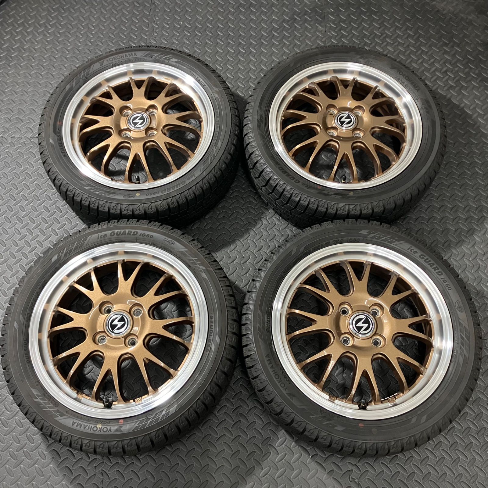 19年製 165|55R15 ヨコハマ アイスガードIG60 BADX エスホールド S-8M タント スペーシア N-BOX スタッドレス 3498