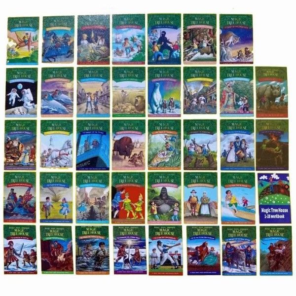 新品　Magic Tree House 英語絵本36冊　ワークブック1冊　音源 新品未開封】Magic Tree House シリーズ1洋書 英語 子供英語絵本