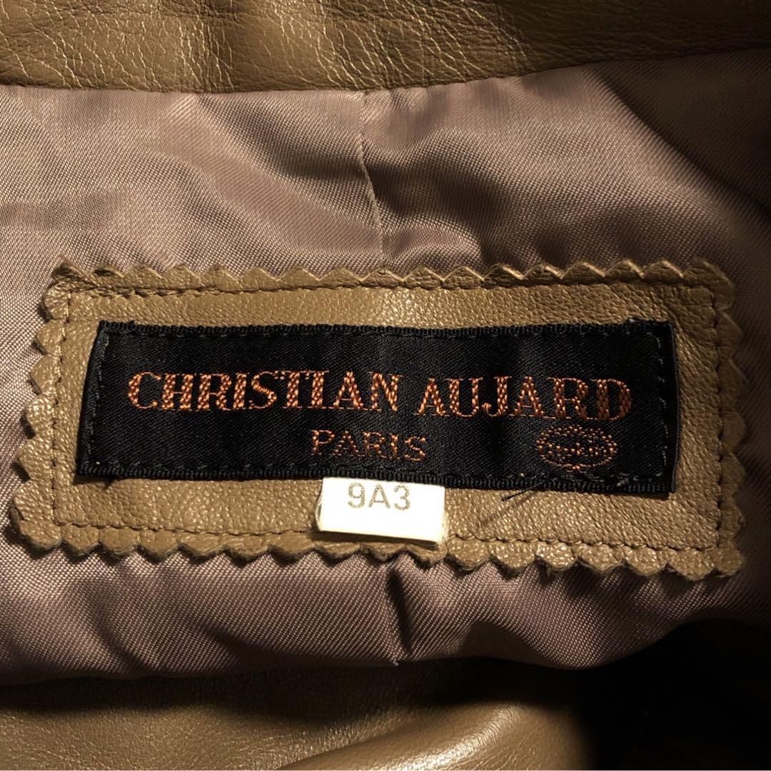 クリスチャンオジャール レザーコート レザージャケット 羊革 ブラウンM NICORILABO_COM