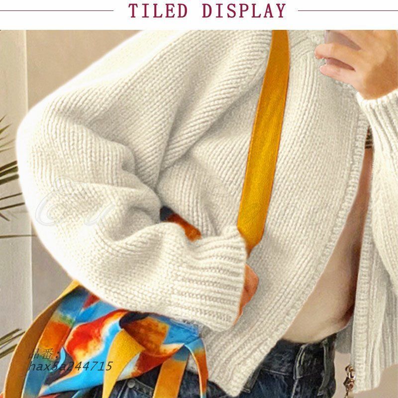  ニット カーディガン レディース シンプル 無地 羽織り お出かけ ふんわりとした着用 レギュラー丈 長袖 トップス レジャー hax 5 a 244715 半袖 カーディガン ボレロ アンサンブル