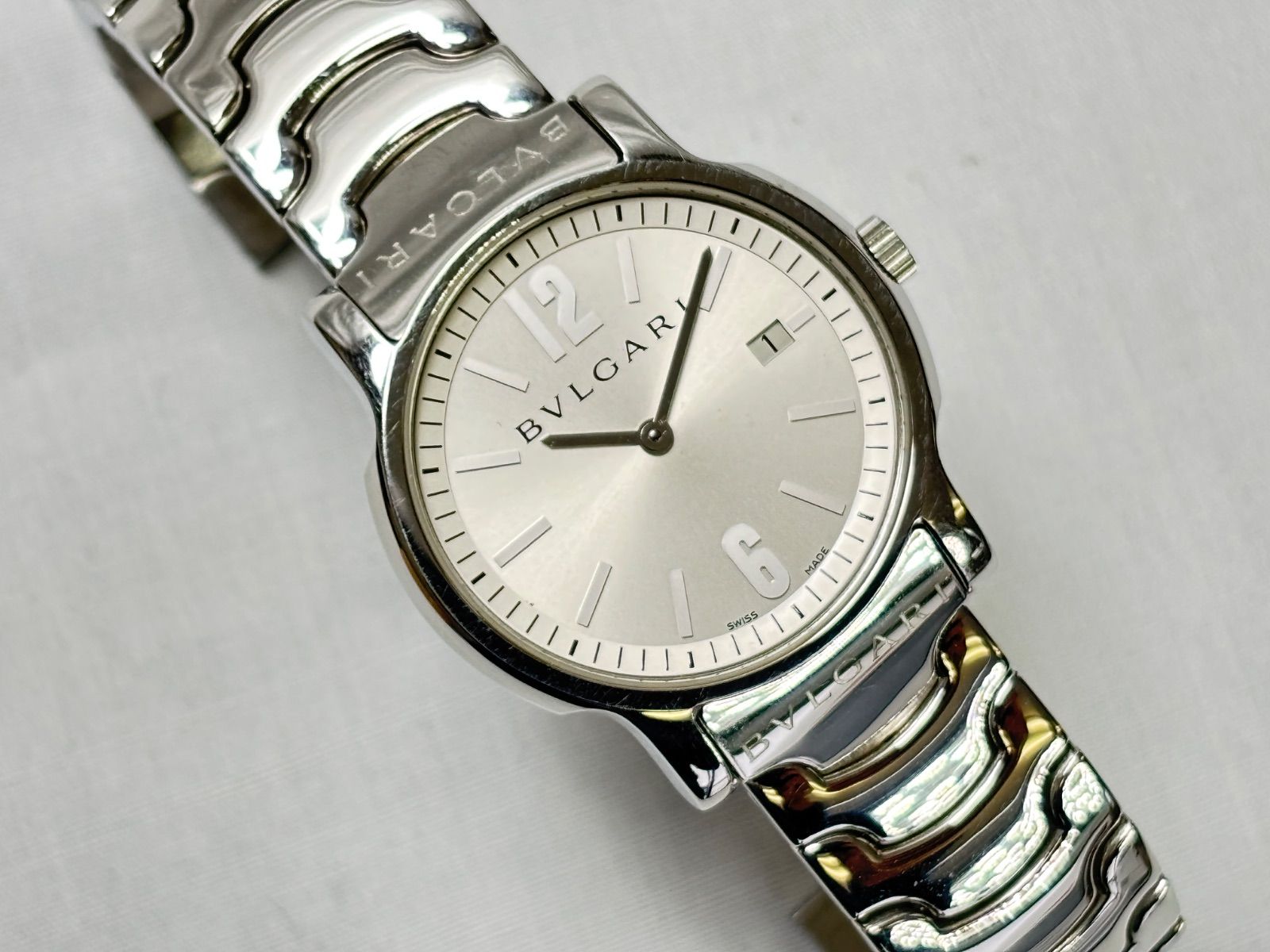 BVLGARI Solotempo ブルガリ　ソロテンポ　レディース腕時計 美品】 BVLGARI ブルガリ ソロテンポ レディース クォーツ 腕時計 楽天
