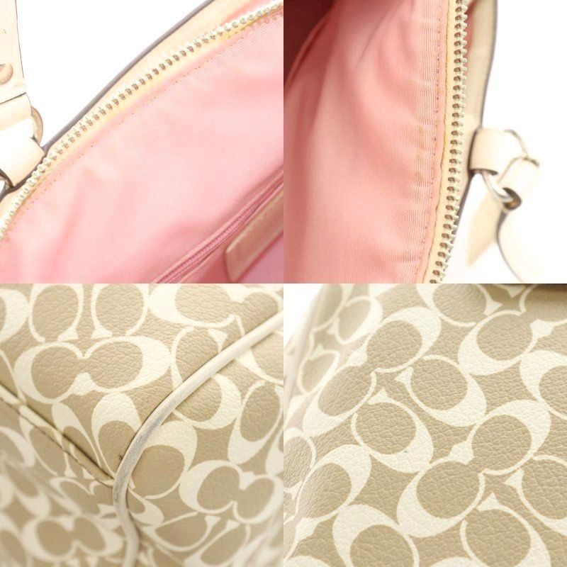 コーチ COACH シグネチャー ハンドバッグ ボストンバッグ レザー