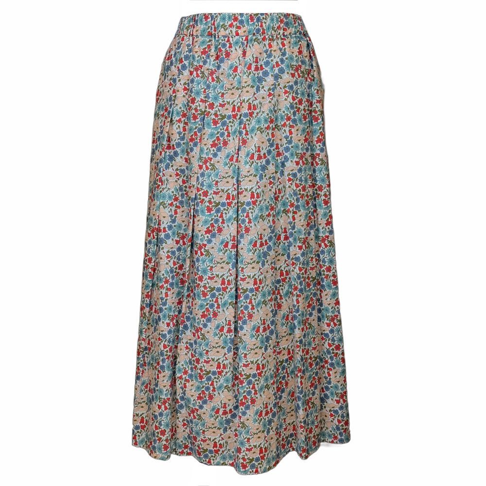 Vent d ouest ヴァンドゥエスト LIBERTY リバティ ギャザースカート VE37421 カラー 11 ポピー＆デイジー サイズ 38