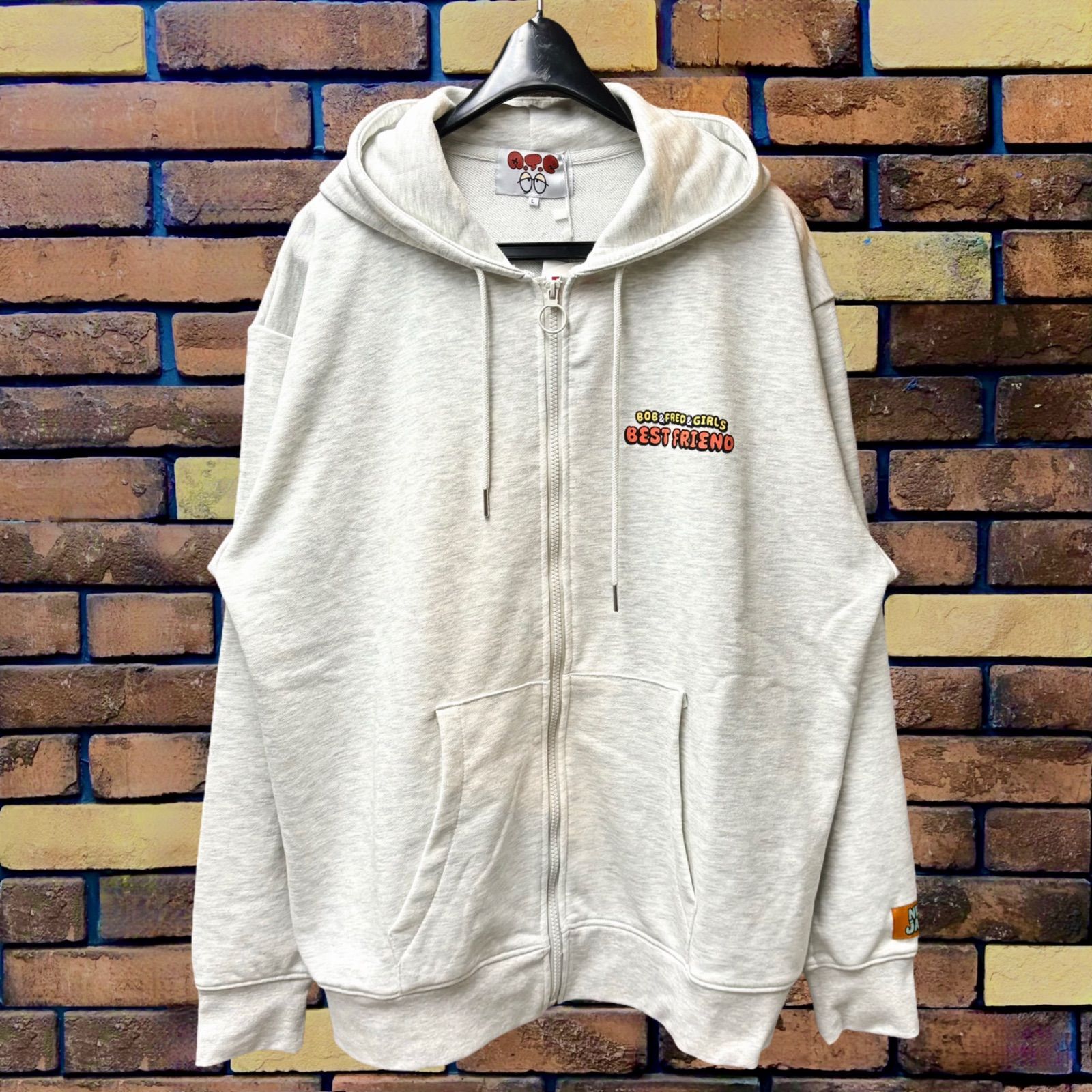 NEW JACK×A.T.C Bob&Fred&GIRLS ロゴZIPパーカー】ニュー