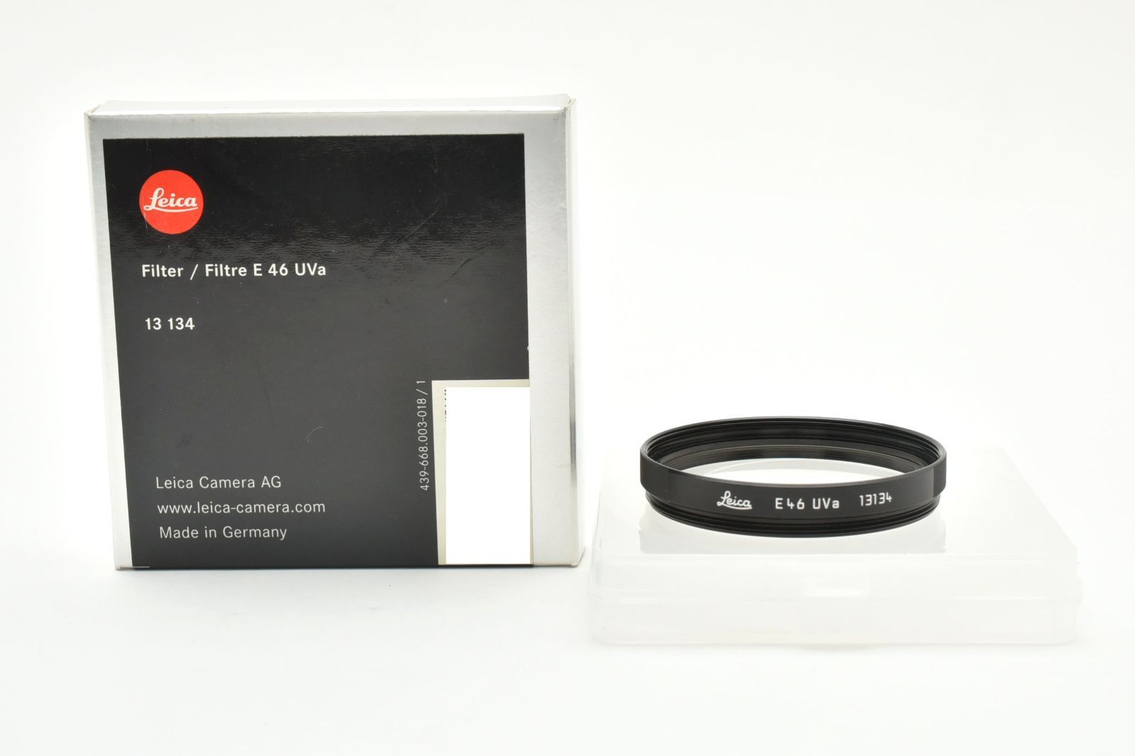 級 ライカ Leica E46 UVa レンズフィルター 13134 ブラック 元箱＆ ケース付き 送料350円 8P51A507109