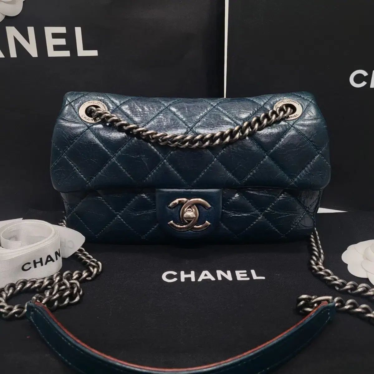 Chanel シャネル CC 切望する デュオ スモール ショルダー アン クロスバッグ