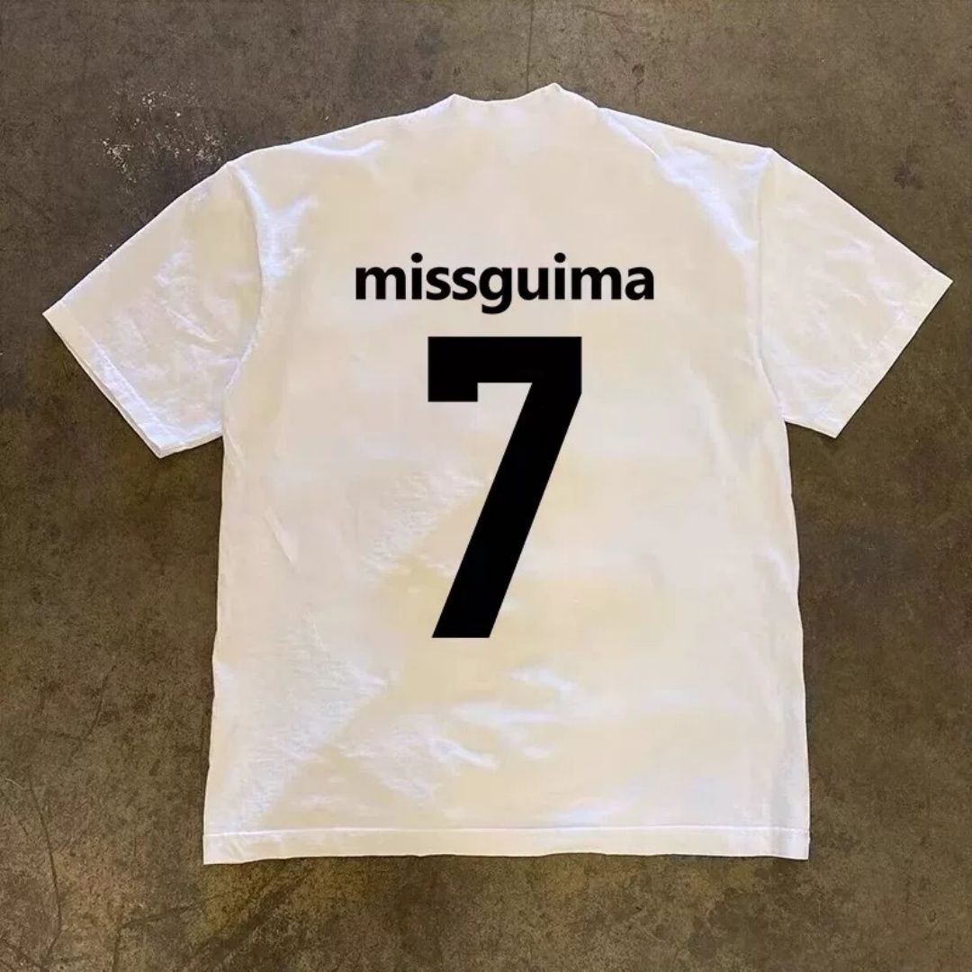 y2k Number 7 design graphic opium print t-shirt 25ss - メルカリ