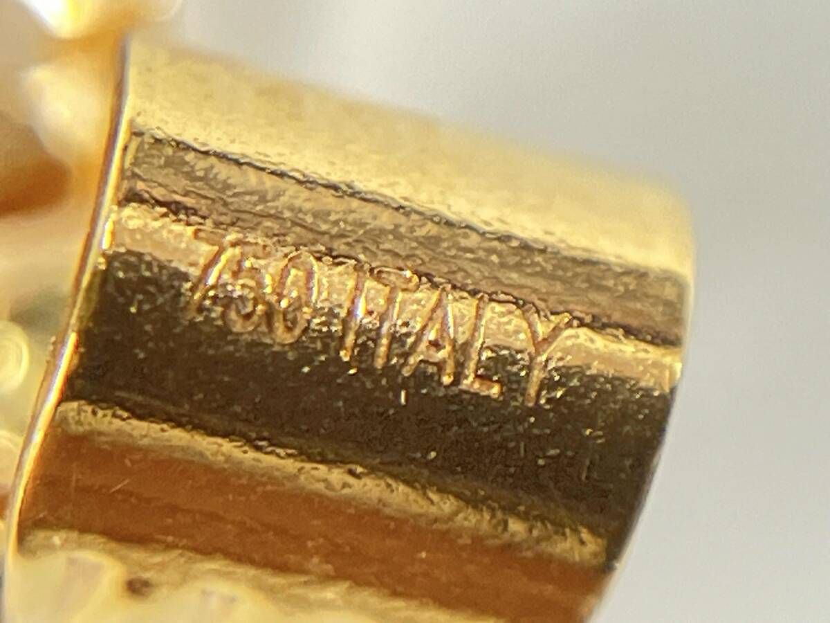 K18 1.7g フラワーモチーフデザイントップ K18ネックレス