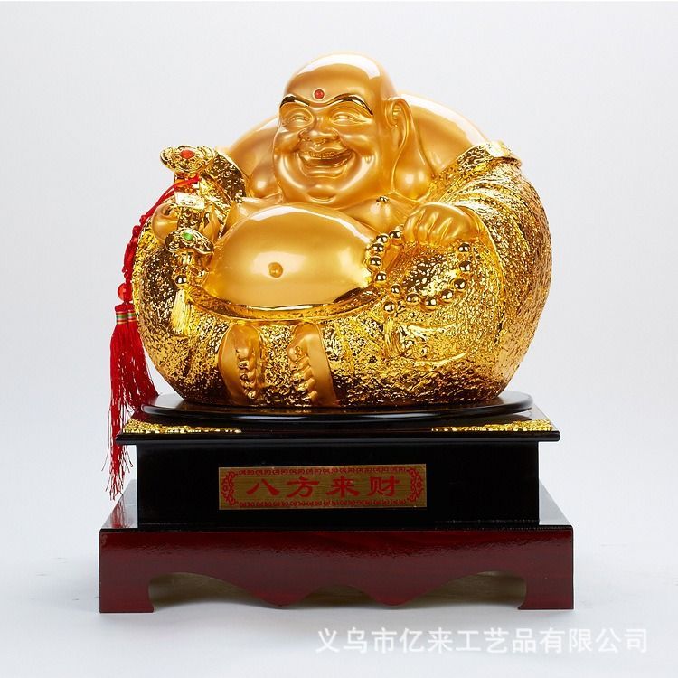 布袋尊 置物 金色 縁起物 布袋様 置物 オブジェ 神様 神 仏様 金色 ゴールド 黄金 開運 厄除け
