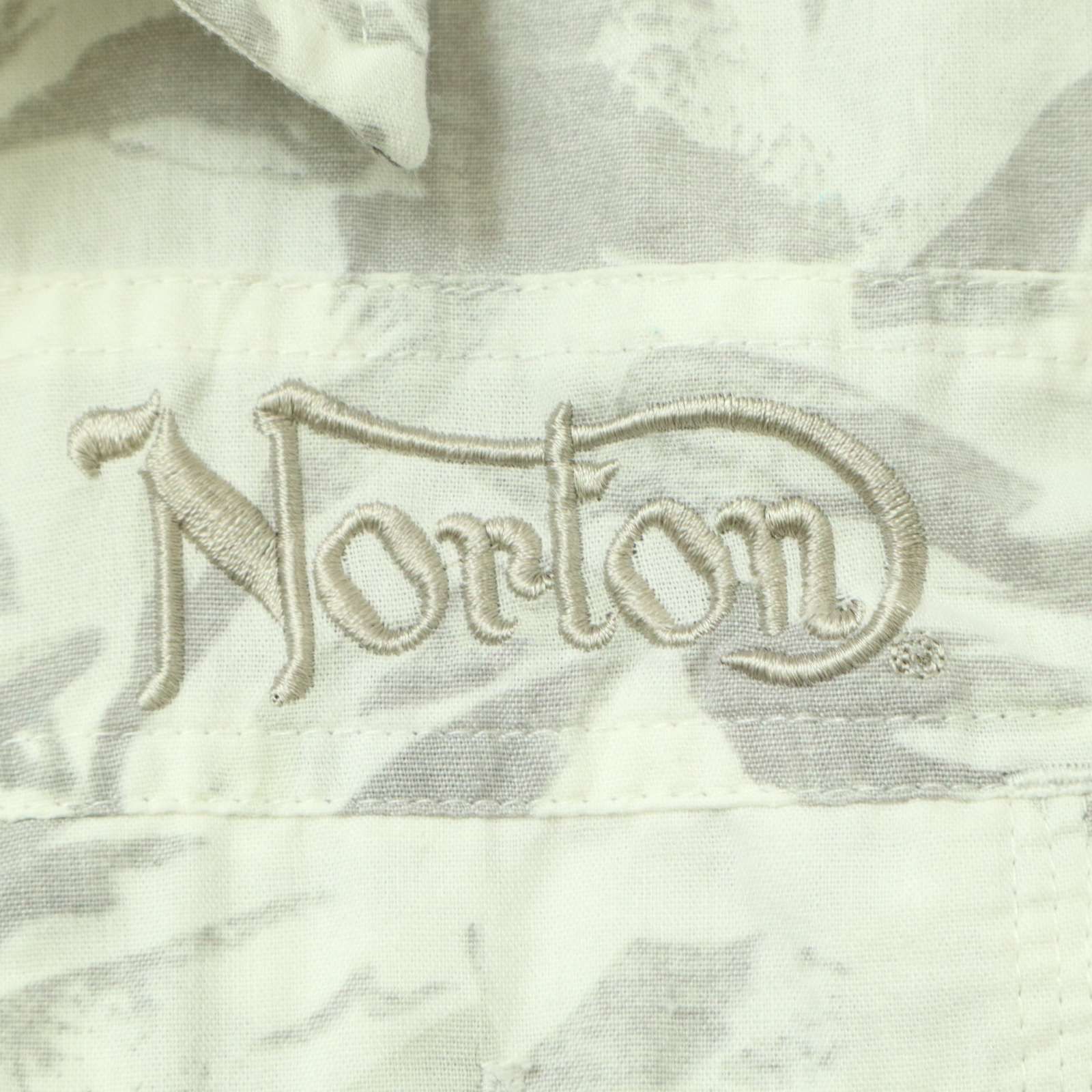 Norton ミリタリーシャツブルゾン【XXL】刺繍　バックデザイン　フード内臓 Norton ミリタリーシャツブルゾン【XXL】刺繍 バックデザイン