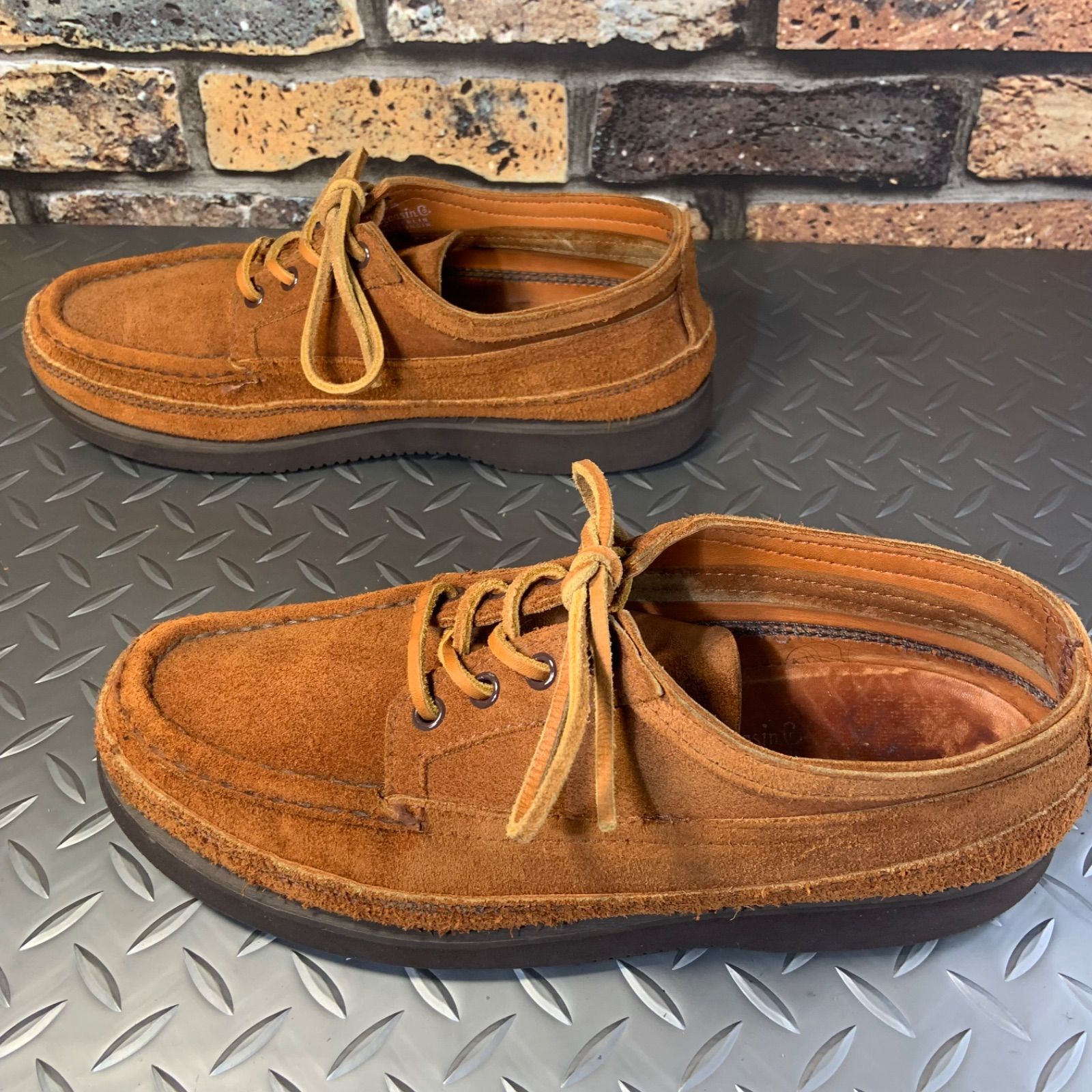 UN × Russell Moccasin HURON US 8 E JP 26 cm アンユーズド別注 ラッセルモカシン フューロンモカシン アメリカ製 25 J 9-russ