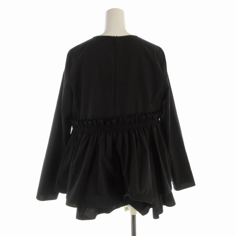 美品 ユナイテッドアローズ ティアード ギャザー ロングスリーブ ブラウス 黒 2190299062.jpg?1709036636