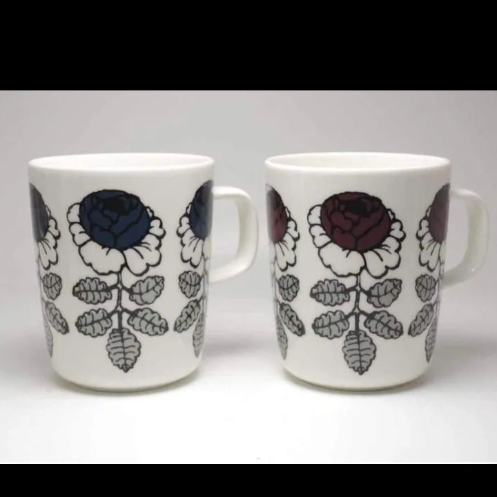 marimekko ヴィヒキルースフィンランド限定 レッド ブルー - メルカリ