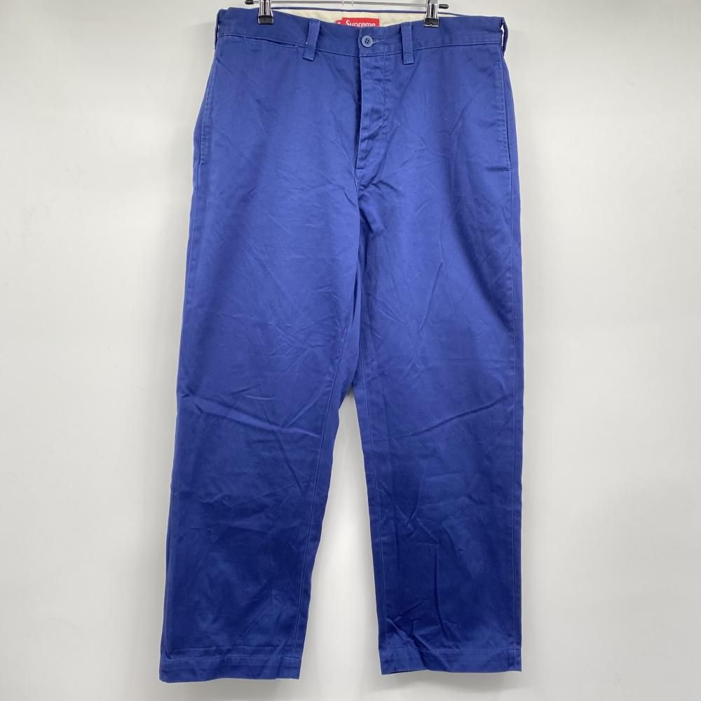 中古】Supreme Pin Up Chino Pant サイズ32 ブルー シュプリーム