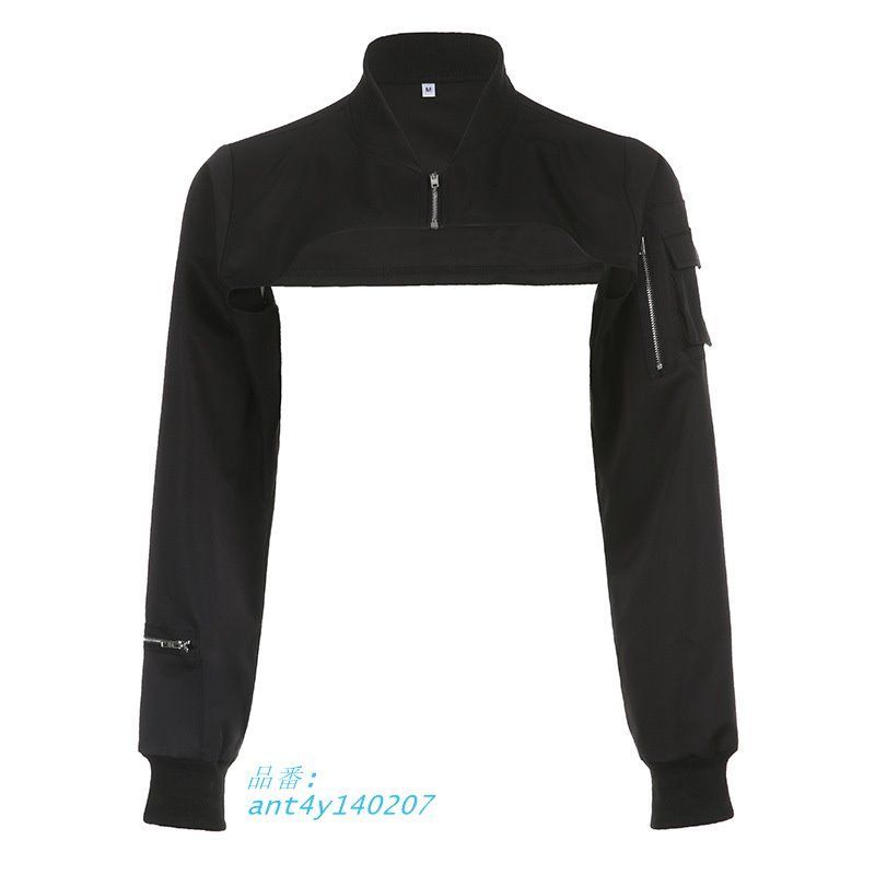 ショート丈 ブルゾン ジャケット MA-1 ボレロ ミニ丈 渋谷系 原宿系