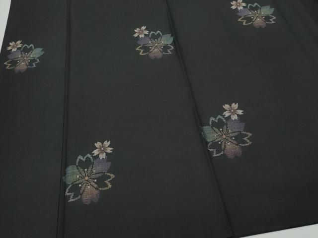 平和屋着物○本場大島紬 9マルキ 地空き 舞桜 健勝苑扱い 正絹 逸品