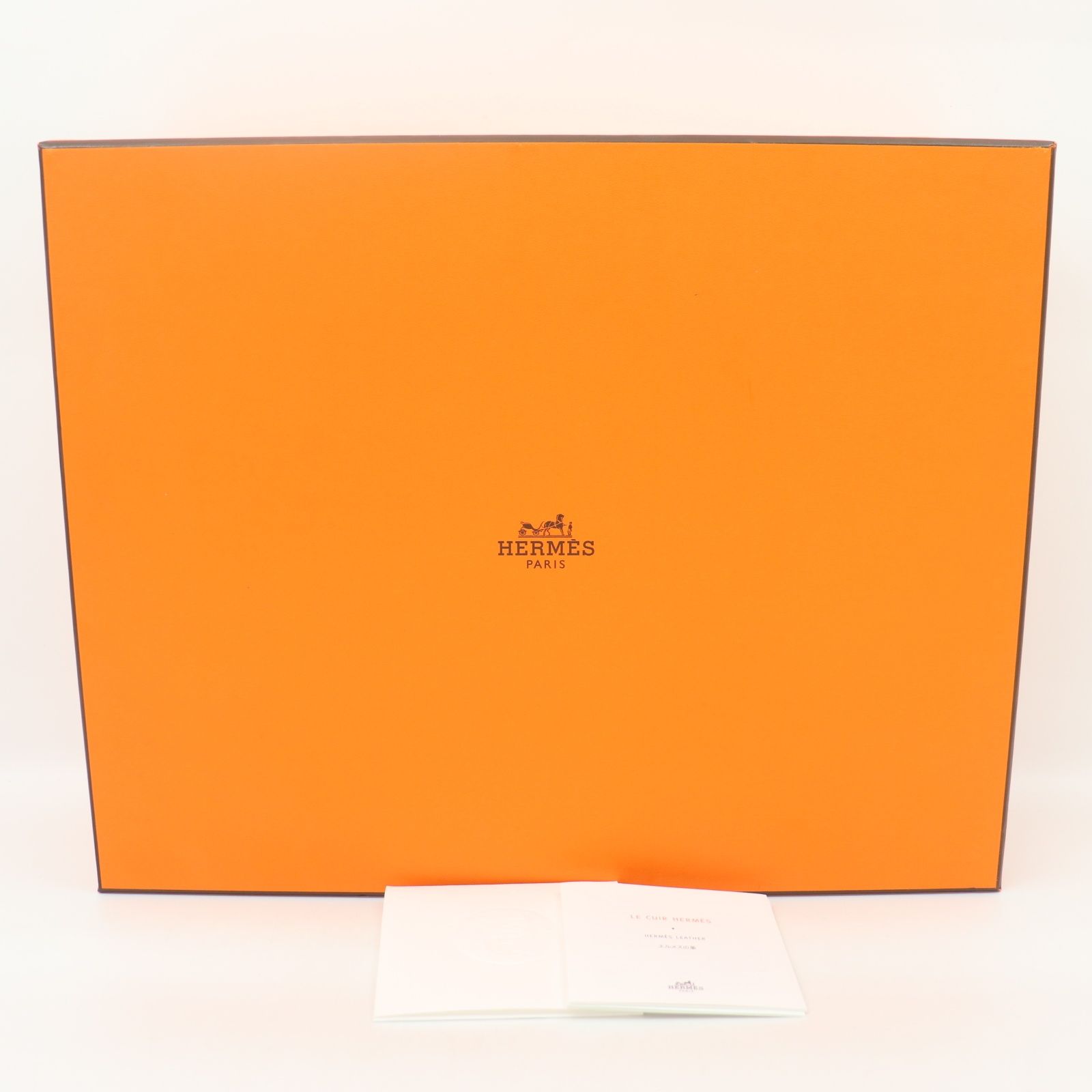 ITCH26LMU51W HERMES エルメス オレンジ 空箱 080□ 空き箱 ボックス 冊子 オレンジ ロゴ マーク バッグ用 インテリア