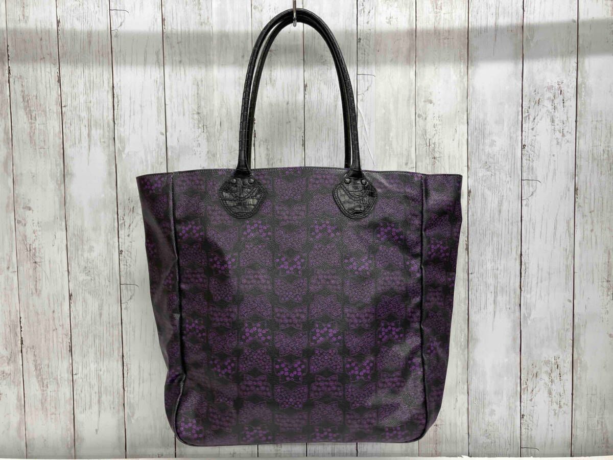 Needles Lthr. Handle Big Tote - Papillon PVC ニードルズ トートバッグ パピヨン 総柄 ビックトートバッグ HM067
