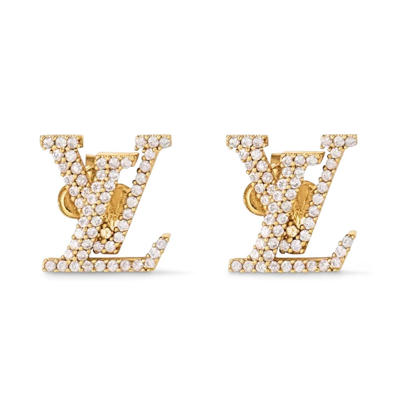 美品【鑑定済】ヴィトン ピアス ブックル ドレイユ アイコニック ストラス 美品【鑑定済】ルイ ヴィトン ピアス ブックル ドレイユ アイ
