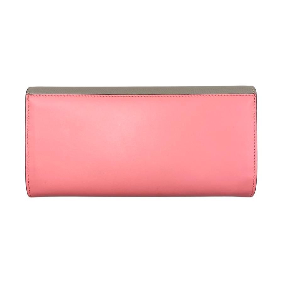 美品✨フェンディ 長財布 マンマバゲット FFロゴ エンボス ピンク
