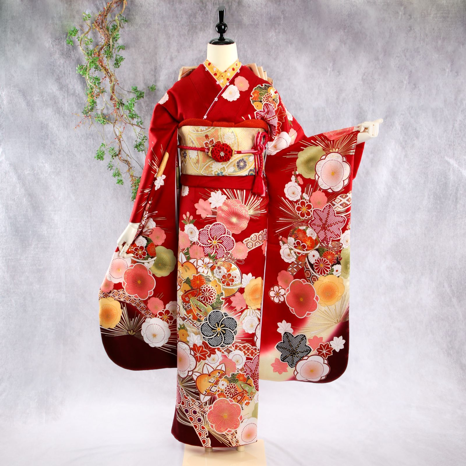 振袖 FINAL STAGE 豪華 刺繍 銀彩 紋意匠 薔薇 身丈168cm