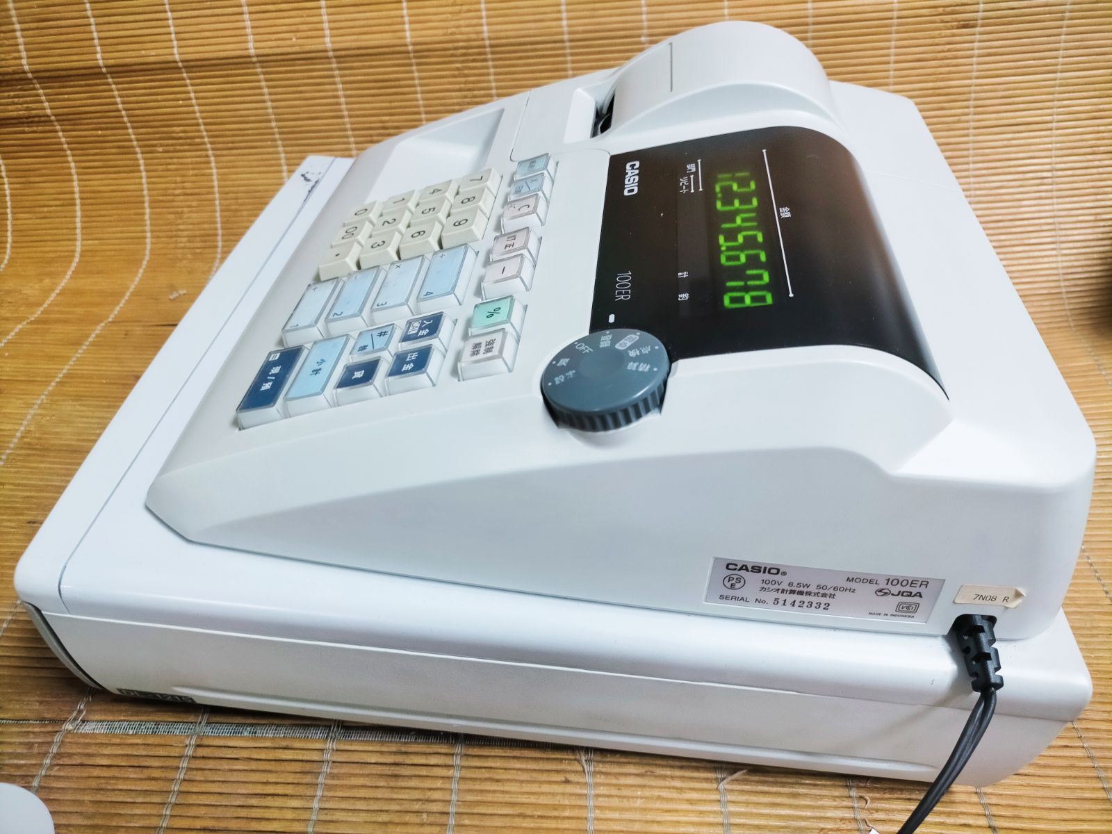 i♡【美品】 CASIO カシオ レジスター 100ER 簡単便利特殊 送料込