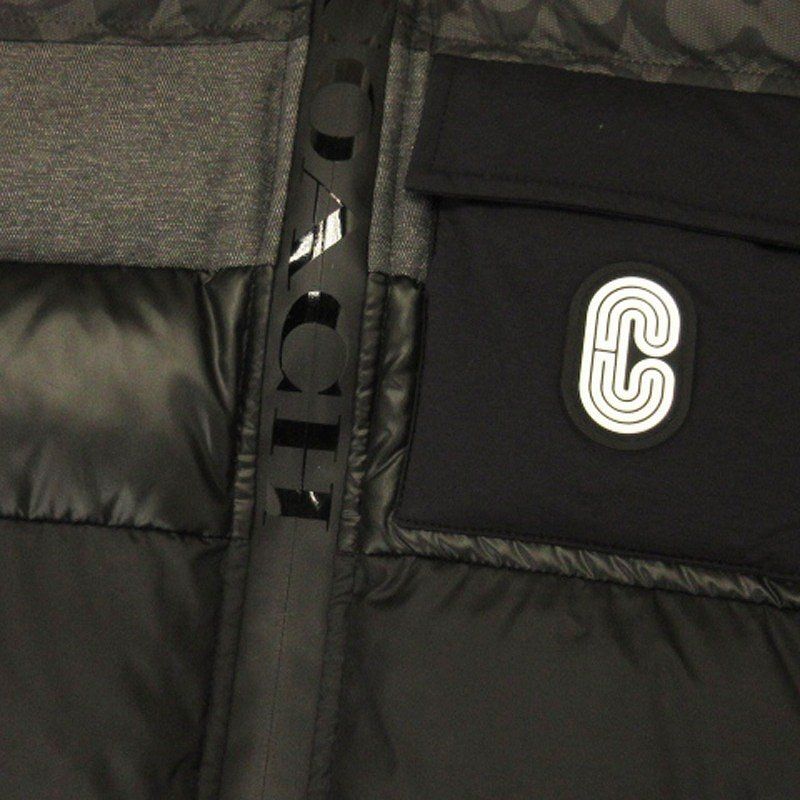 コーチ COACH シグネチャー ダウンベスト ジップアップ C5036 ブラック