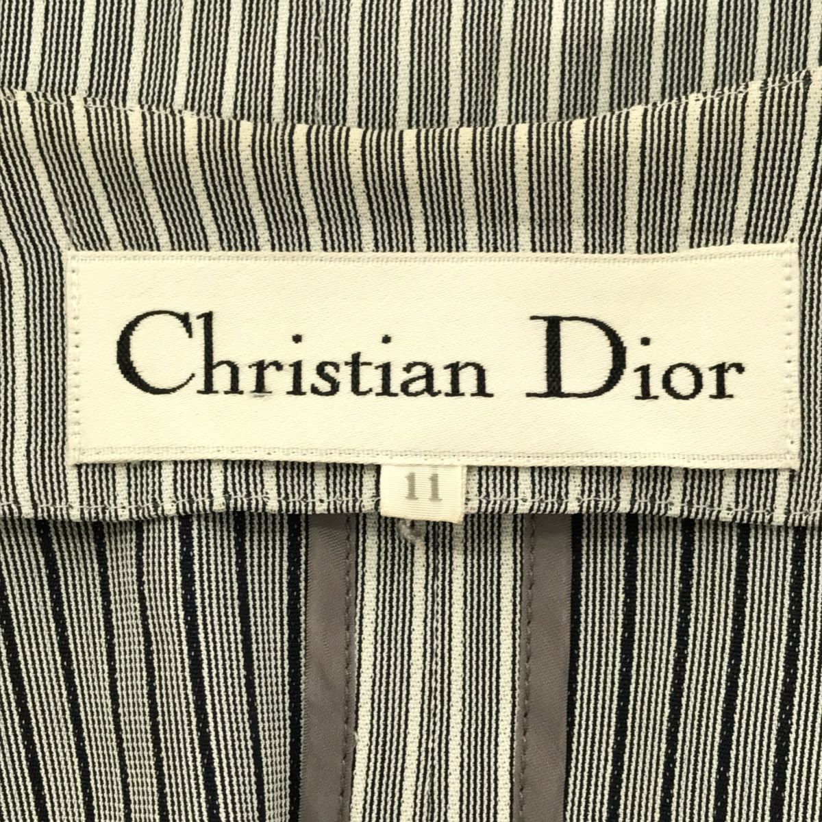 Christian Dior レーヨンストライプジャケット 11 - USED MARKET