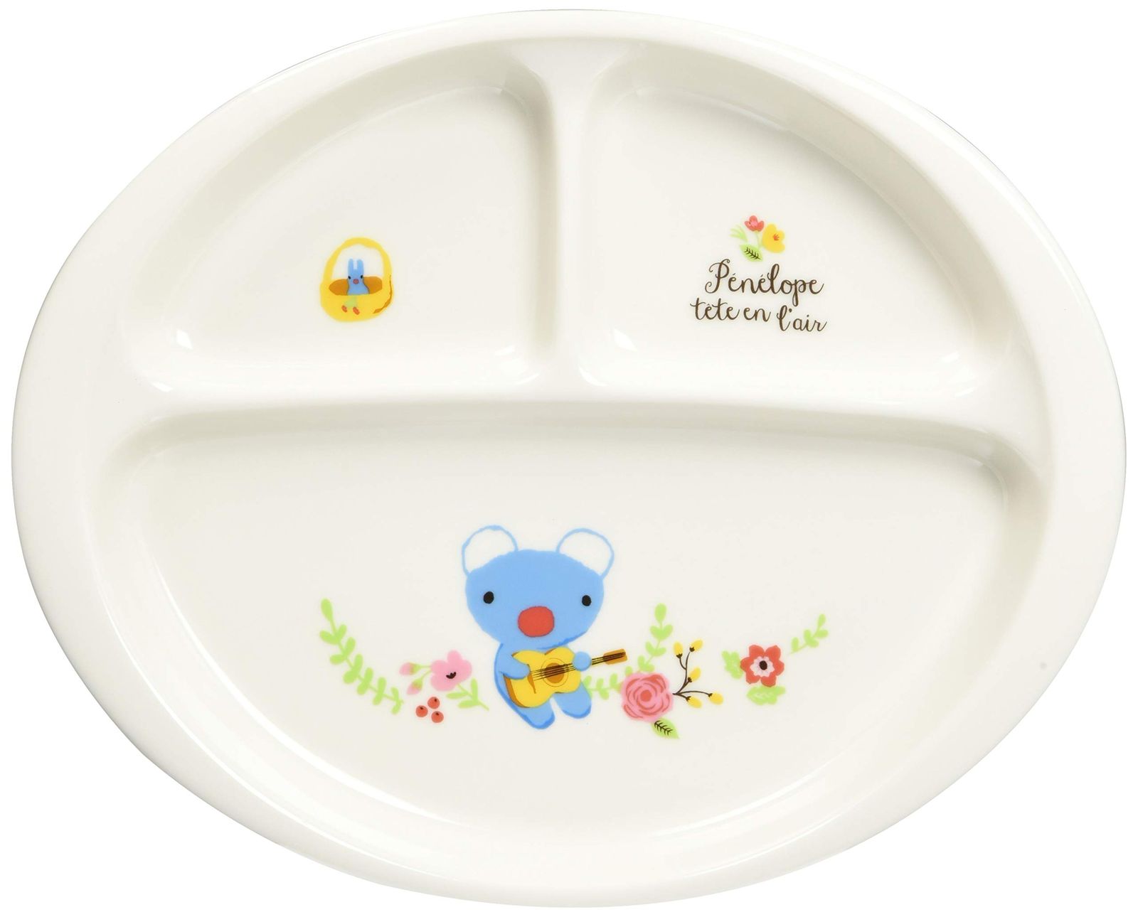 うっかり ペネロペ フラワー ランチプレート 皿 23 cm 白 788147