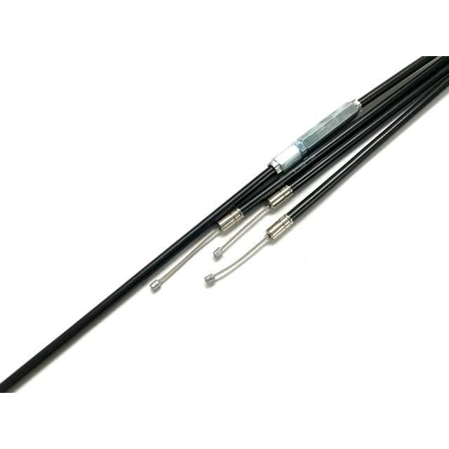 KH400 ワイヤー3点セット 純正長 メッシュ アクセルワイヤー クラッチワイヤー チョークワイヤー KH400 ワイヤー3点セット 純正長 メッシュ アクセルワイヤー クラッチ