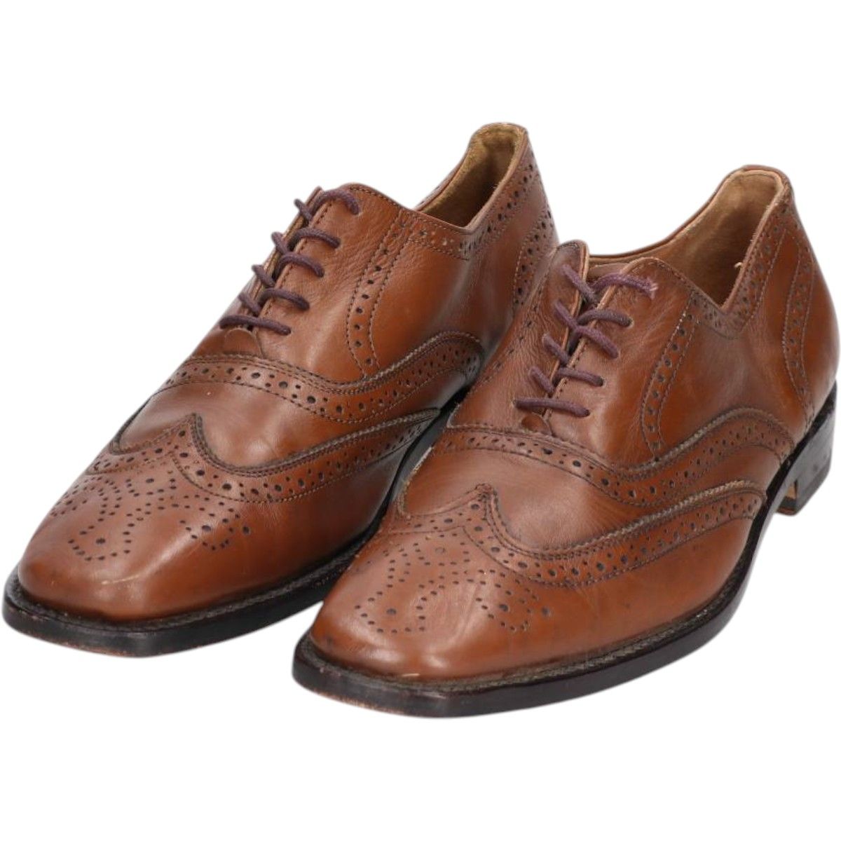 古着 WESTBURY フルブローグ ウイングチップシューズ メンズ25.5cm相当|saa013839