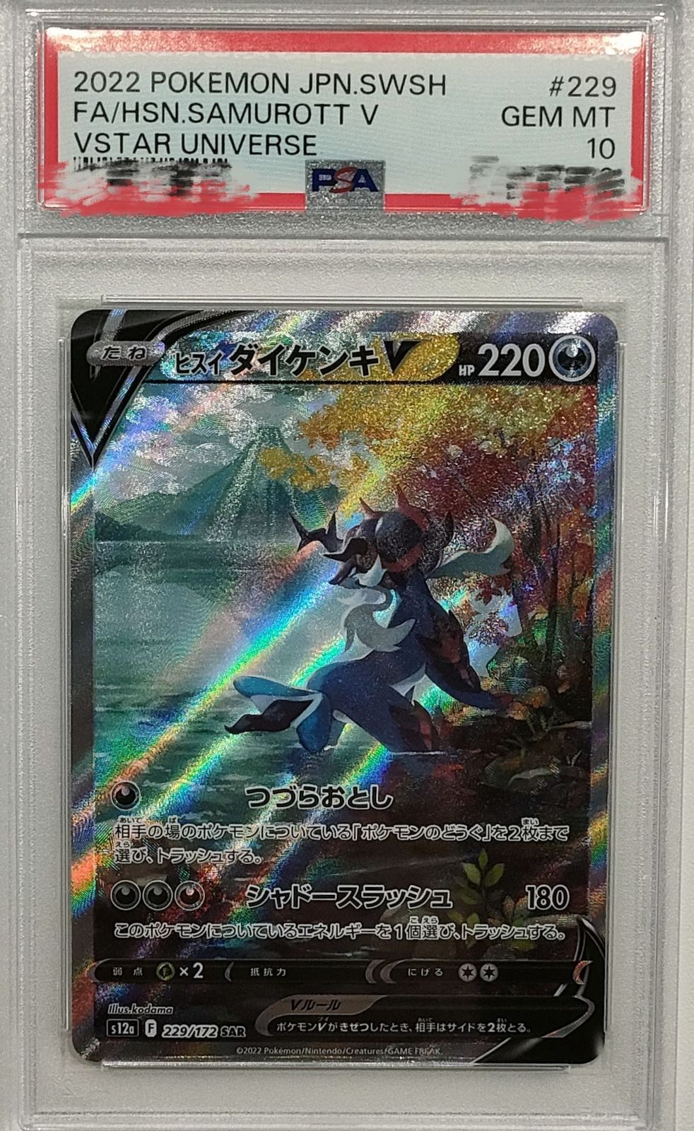 PSA10鑑定済〕ヒスイダイケンキV【SAR】{229/172} - メルカリ