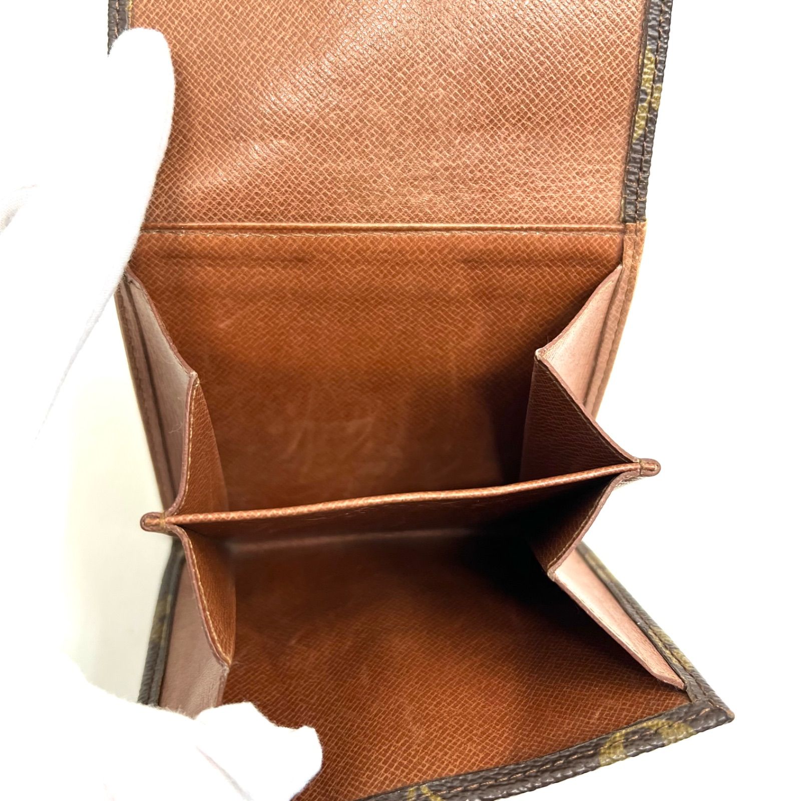 ルイ・ヴィトン モノグラム ポルトモネ・ビエ・カルトクレディ 折り