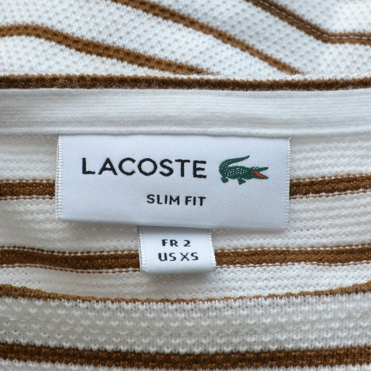 LACOSTE ラコステ コットンピケボーダーTシャツ 長袖 メンズ TH206EL 