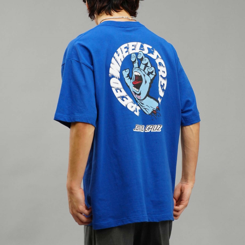 【ムラスポ公式】SANTACRUZ サンタクルーズ Tシャツ スクリーミングハンド SPEED WHEELS SCREAM スピード ウィール スクリーム バックプリント 502241407 メンズ レディース