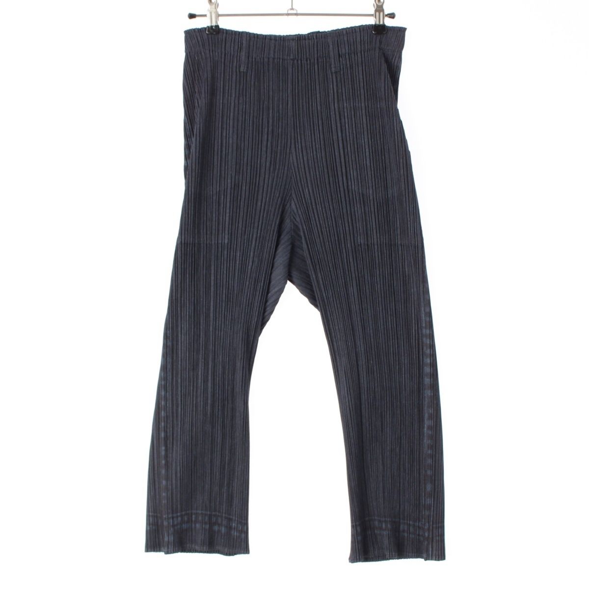 プリーツプリーズ イッセイミヤケ デニム転写 プリーツ パンツ  