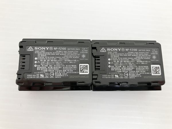 SONY NP-FZ100 メーカー純正バッテリー 2個セット リチャージブル