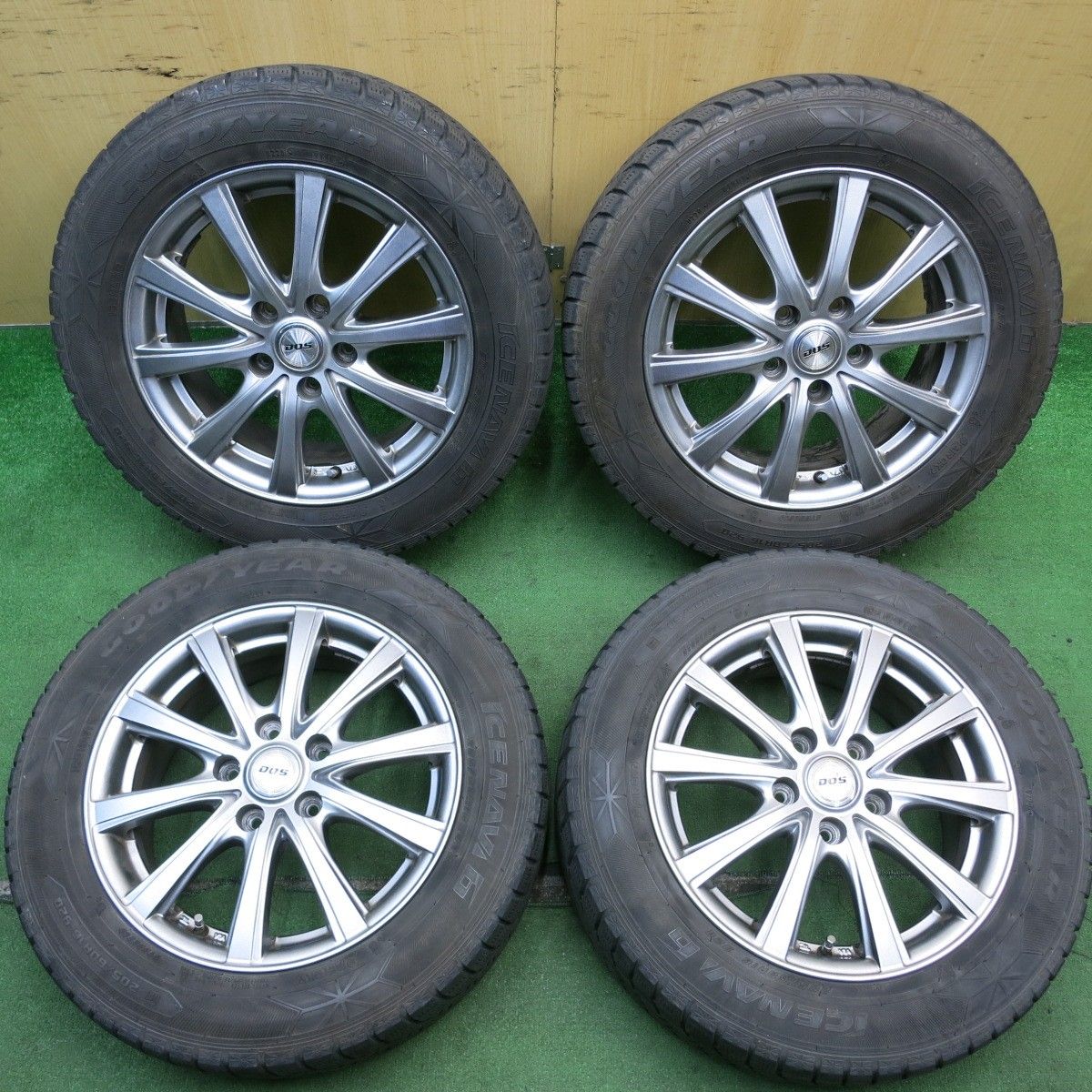バリ溝 キレイ 8.5分 スタッドレス 205|60R16 グッドイヤー アイスナビ6 D.O.S. DOS 16インチ PCD114.3|5H 5061206AKス