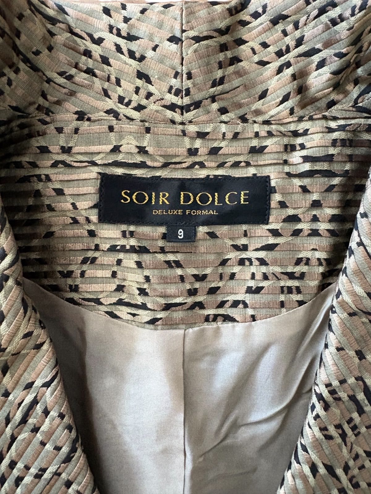 SOIR DOLCE ソワールドルチェ ジャケット 長袖 ゴールド レディース 9サイズ D2 GULLKHAN_COM