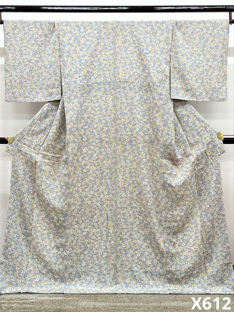 小紋 桜尽くし 正絹 やまと扱い ガード加工済 X612