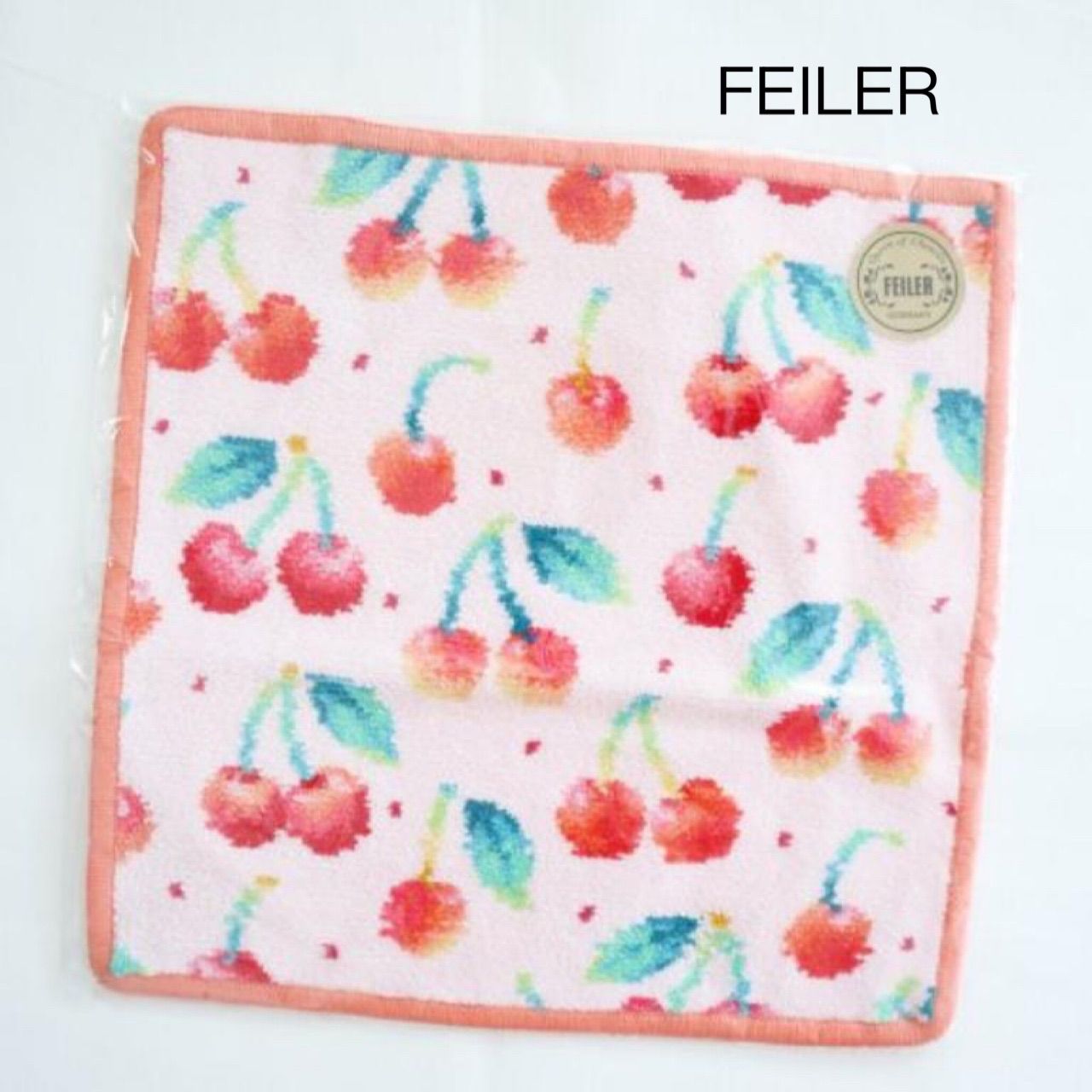 新品未使用　フェイラー　チェリードット　WEB限定　ハンカチ　マグカップ FEILER WEB限定完売チェリードット ハンカチ ＆ノベルティ