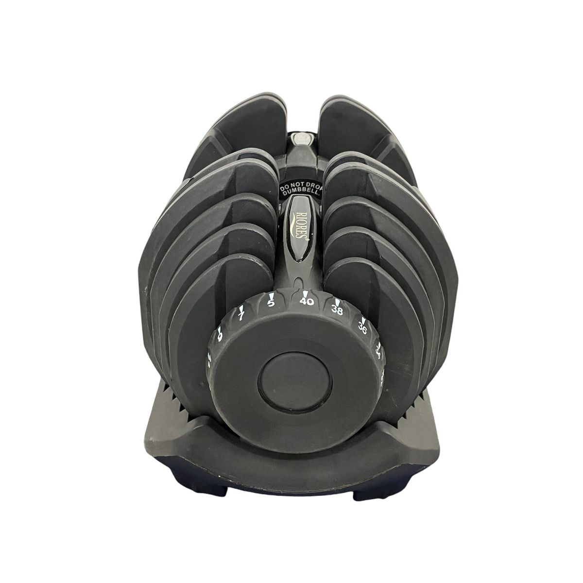 【同時購入条件】送料込　①RIORES リオレス　可変式ダンベル 40kg RIORES 可変式 ダンベル 17段階調節 40kg リオレス 中古