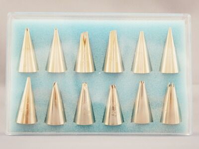 口金 セット 12ヶ入 シュガーアイシング 絞り口金 ケーキ デコレーション 製菓道具 お菓子作り 業務用